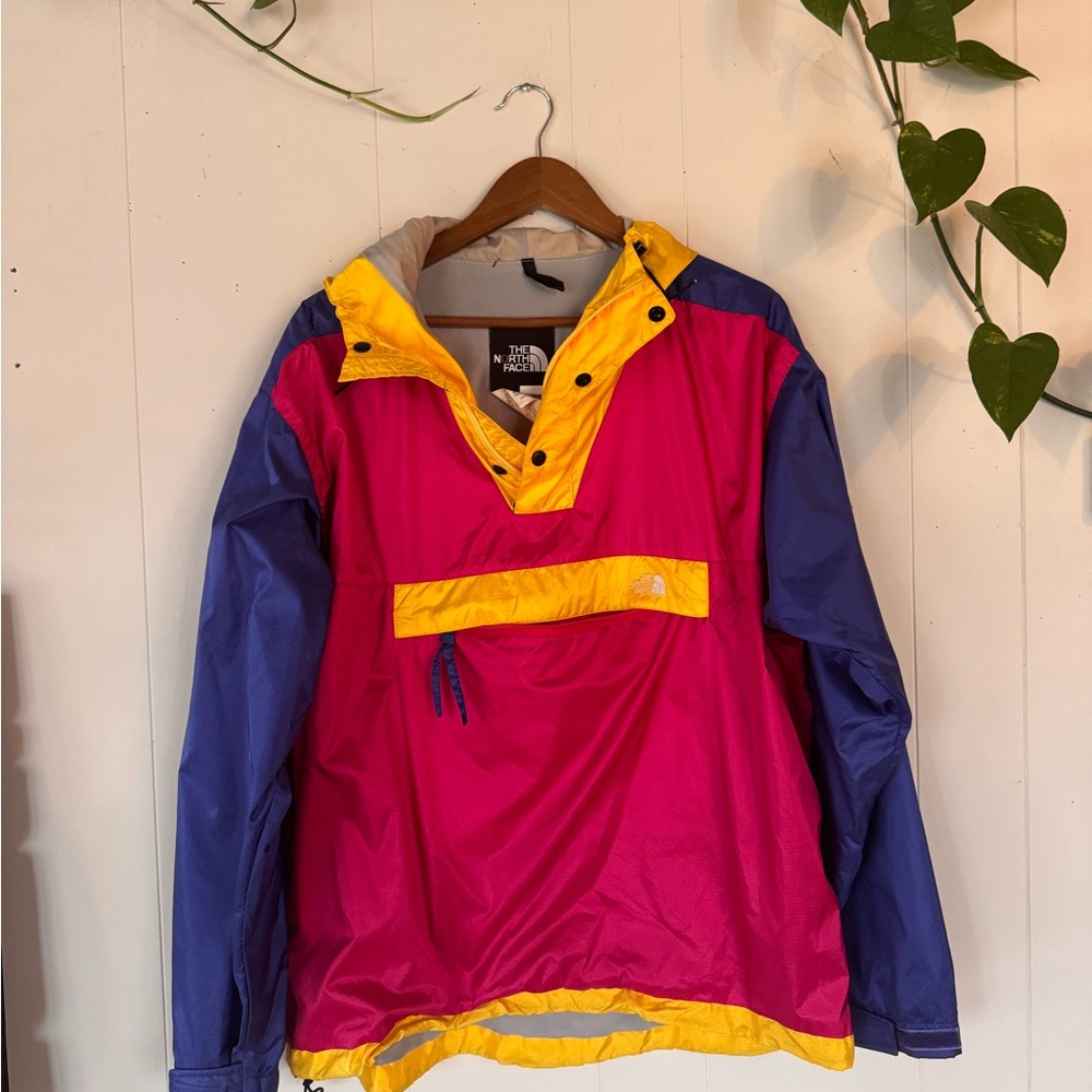 Vintage 90s The North Face Colorblock Pullover Anorak Windbreaker L